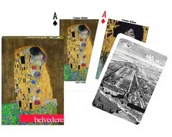 Cartes à jouer Piatnik Belvedere Masterpieces - Jeu unique