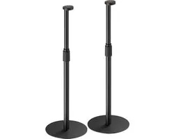 Support de sol pour Sonos Era 100 et 300 - 2 pièces - Réglable en hauteur - Basic - Zwart