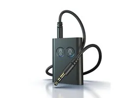 carmdering - Bluetooth Ontvanger & Bluetooth Zender -2 In 1 Bluetooth Sender Ontvanger - Draadloze Audio Adapter - BT Transmitter Ontvanger - Dual Device Koppeling - ABS Kunststof - Hi-Fi Stereo Geluid - Lange Batterijduur Voor Reizen - 1 Stuk