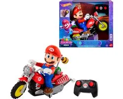 Hot Wheels Mario Kart Mario Wheelie Motocross RC, op afstand bediend voertuig op batterijen