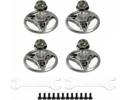 Compatible avec le drone DJI FPV – Ensemble de supports d'adaptateur d'hélice de moteur en aluminium (4 pièces) avec trou de montage M5, compatible avec les hélices FPV de 5,2 pouces