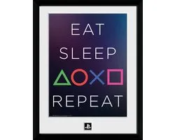 Playstation: Eat Sleep Play Repeat 30 x 40 cm Collector Print