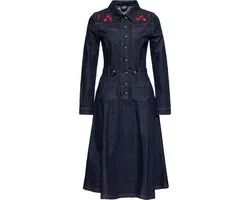 Queen Kerosin Western Swing-jurk QKI26009 Denim