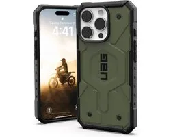 Urban Armor Gear Pathfinder Hoesje Geschikt voor Apple iPhone 16 Pro Max | Compatibel met MagSafe | Back Cover | Beschermhoes Groen