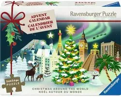 Ravensburger - Christmas Around the World - Adventskalender - 24 Mini Legpuzzels van 54 stukjes