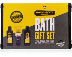 verjaardagscadeau Mannen Giftset mannen badset BATH + BODY TOOLKIT sandelwood & musk