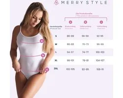 Merry Style Dames Body - Bodysuit - Lange Mouwen – Viscose – Zwart3 – L – MS-MS10-BD113