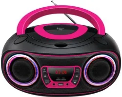 Denver TCL-212BT PINK Lecteur de CD Lecteur CD portable Noir, Rose