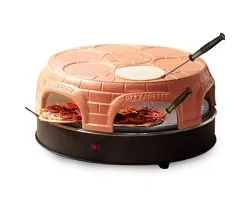 Emerio PO-115848 Machine et four à pizzas 6 pizza(s) 1500 W Noir, Orange