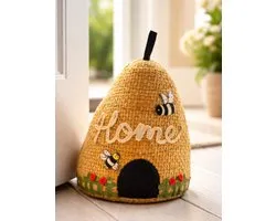 Gilde Handwerk - Bijenkorf - Home - Deurstopper - Jaune - 18 x 20 x 26 cm