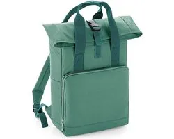 Twin Handle Roll-Top Backpack BagBase - 11 Liter Sage Green