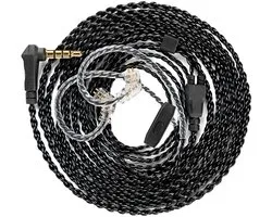 SnelShoppen - Câble IEM KZ ZS10 Pro Câble de moniteur intra-auriculaire de 2 m, fil d'écouteurs amélioré CCZ C01 OFC pour ZSN PRO X, EDX PRO, ZS12 PRO X, ZS10 PR