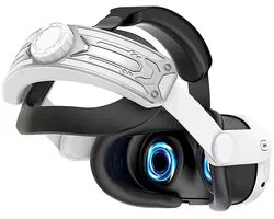Elite Band - Geschikt Voor Meta Quest 3 Hoofdband - Wit/Zilver - Verstelbaar – Iron Man Stijl – Comfort Strap - VR Headset Accessoires