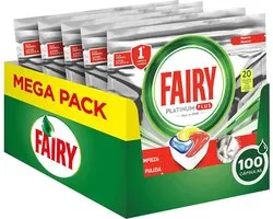 FAIRY© Vaatwastabletten All in One Platinum Plus - Lemon - Anti-Dull Technology - Dishwasher Tablets 5 x 20 stuks