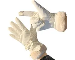 Ski Handschoenen Winter Met Touchscreen Vingertoppen Dikke Verwarming voor Vrouwen Geschikt voor Fietsen Wandelen en Wintersport in Koud Weer Waterdicht en Beschermend