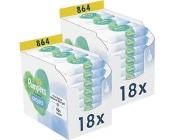 Pampers - Harmonie Aqua - Lingettes - 1728 lingettes - 36 x 48