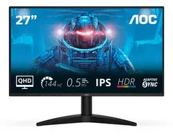 AOC Q27B36X 27 inch QHD IPS Monitor Gaming 144Hz