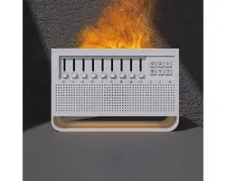 White Noise Machine - Diffuseur Geur Humidificateur avec Wit Bruit, 8 Effets Wit Bruit et Flamme Simu, Haut-parleur, Adapté à la Maison