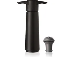 Vacu Vin Wine Saver Zwart | Vacuüm Wijnpomp | 1 Vacuum Wine Stopper