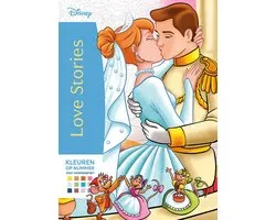Disney Love stories Kleuren op nummer voor volwassenen