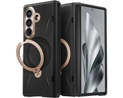 Torras - QPRO Leather Series - Samsung Galaxy Z Fold8 Ultra - Black