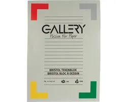 Gallery Bristol tekenblok formaat 21 x 297 cm  A4 200 g m² 20 vel