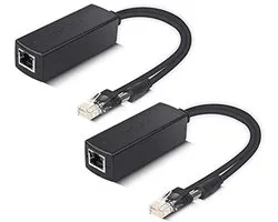 Adaptateur PoE Splitter 48V vers 12V, Compatible IEEE 802.3af 10/100Mbps Sortie 12V pour Caméra de Surveillance