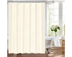 LUKDUNG douchegordijn 180 x 200 cm, wasbaar, douchegordijn van polyester, schimmelbestendig in de badkamer, gordijn - ShopVlot