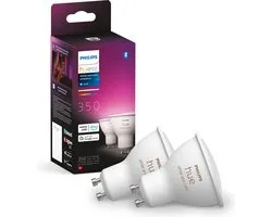 Philips Hue Spot - wit en gekleurd licht - 2 pack - GU10