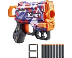 X- Shot Skins Dart Blaster (8 fléchettes) (différentes versions)