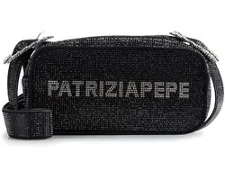 Patrizia Pepe Crossbody tas Leder 21 cm - Dames - nero jet