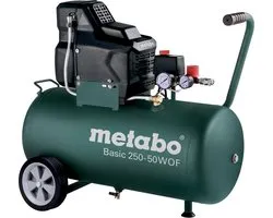 Metabo Basic 250-50 W OF Compressor - 1500W - olievrij - 8 bar - 50L - 100 l/min