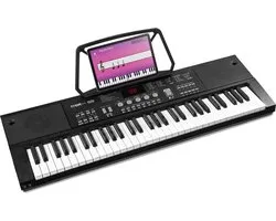 Piano à clavier - Clavier MAX KB15 avec 61 touches - Idéal comme piano pour enfants - Avec 70 morceaux de démonstration