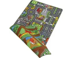 Paradiso Toys Duoplay Carpet street/farm large 80 x 120 cm