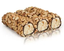 Extra Pinda-Cacaocrème Turks Fruit (Handgemaakt) 250 gr - Extra Peanut With Cocoacream Turkish Delight (Handmade) 250 gr - Ekstra Tane Yer Fistikli Kakaolu Kremali Lokum Turk Lokumu (El Yapimi) 250 gr