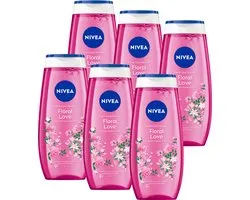 NIVEA Floral Passion Douchegel - Shower Gel- met Vitamine C & E - Voordeelverpakking - 6 x 250ml