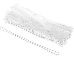 50PCS 15cm Cruise Bag Tags - Luggage Straps - Clear Plastic Name Tag Loops - Identification Cards ID Tag Keepers