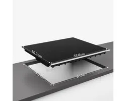 Klarstein Inductiekookplaat Verosteel inbouw - 4 zones, 7400 W boost, touchbediening, timer, kinderslot, restwarmte-indicator, zwart glas, 60 cm, energiezuinige inductiekookplaat - Kookveld - voor Keuken - Induction Hob