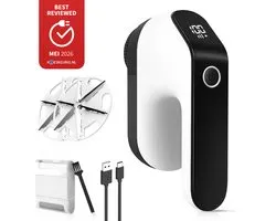 MostEssential Premium Elektrische Pluizenverwijderaar FL777 – Pluizentondeuse - USB-C Snellaadfunctie - Draadloos - 2000 mAh Batterij - PRO Edition