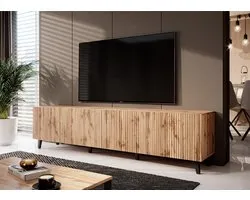Meubella - TV-Meubel Vintar - Eiken - 200 cm