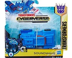 Transformers Cyberverse Soundwave - Blauw - 11 cm groot