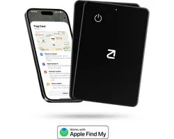 2x Trag Card - Bluetooth tracker voor portemonnee - Werkt met Apple Find My - Draadloos oplaadbaar - Wallet kaart - Aircard