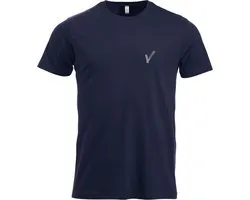 T-shirt Clique Security / Beveiliging avec impression V-tje (Logo poitrine) et SECURITY (Logo dos) - Dark Navy - Taille XXL - POUR LES PROFESSIONNELS