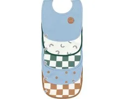 Lässig slabbetje 5 stuks Voordeelpack Happy Rascals Smile sky blue