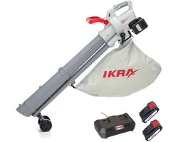 IKRA accu 3-in-1 bladblazer/-zuiger/-versnipperaar IALS 2-20 met 2 accu’s & dubbele snellader