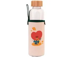 Bt21 Gourde Tata 500 Ml 7 X 23,5 Cm Glas Transparent/Beige