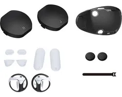 Set de housses de protection Compatible avec le casque PS VR2 VR - Coque en silicone pour contrôleur - Coussinets en silicone antidérapants et capuchon à bascule