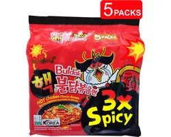 Samyang Nouilles Ramen au Poulet Chaud 3x Spicy Nuclear Edition 5 Pack