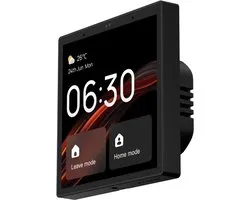 Navid - Slimme WiFi & Zigbee Touch Schakelaar - Enkelvoudig - Tuya, Google Home & Alexa - Zwart