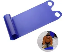 Sneeuw Slee - Slee Ski - Sneeuwglijder - Wintersportaccessoires - Flexibel materiaal - Lichtgewicht - Plastic - 137 × 42 × 0,7 cm - Geschikt voor wintersport, sneeuwrecreatie en buitenactiviteiten geschikt - Blauw-paars